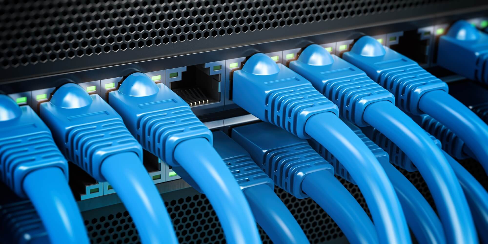 Network LAN internet cables fibra